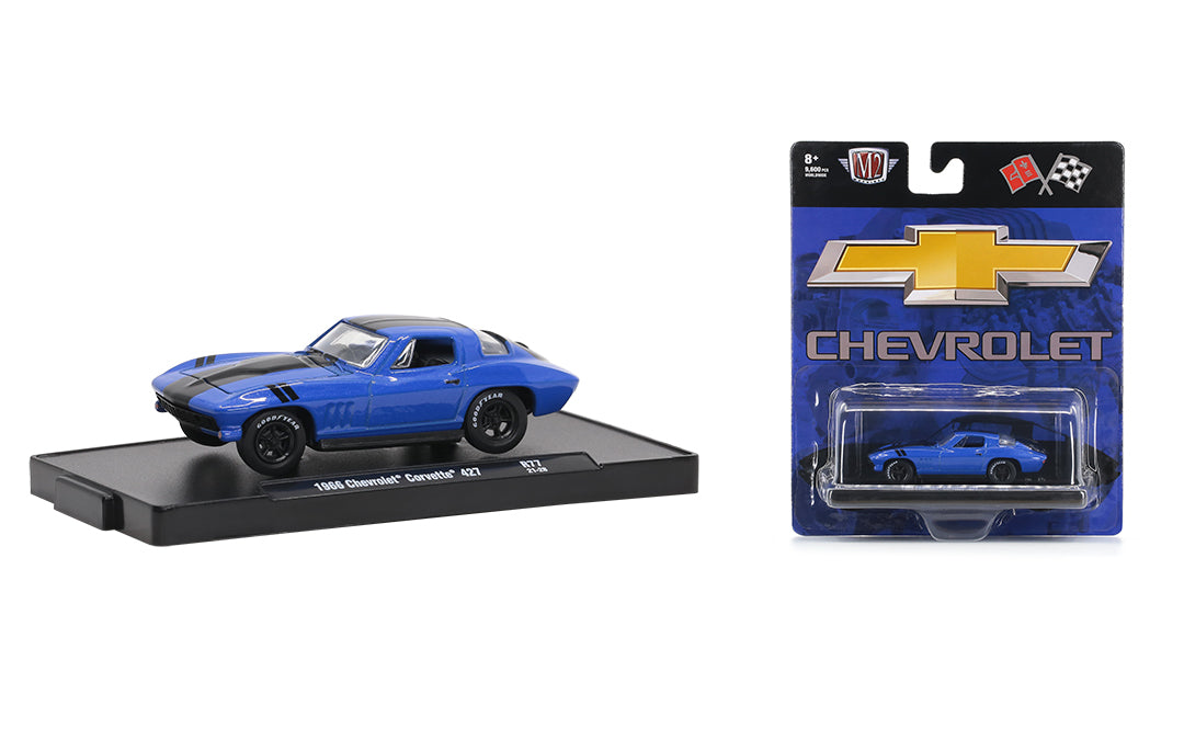 M2 Machines Diecast 11228-77 - Auto-Drivers - 1966 Chevrolet Corvette 427 - 1:64 Scale