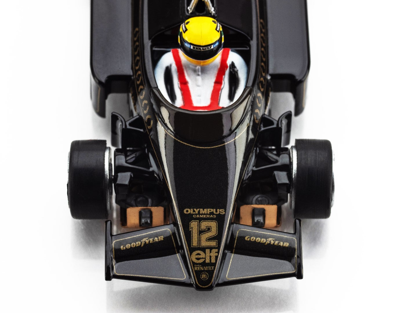 AFX Mega G+ 22113 Lotus 97T Ayrton Senna Black & Gold HO Scale Slot Car