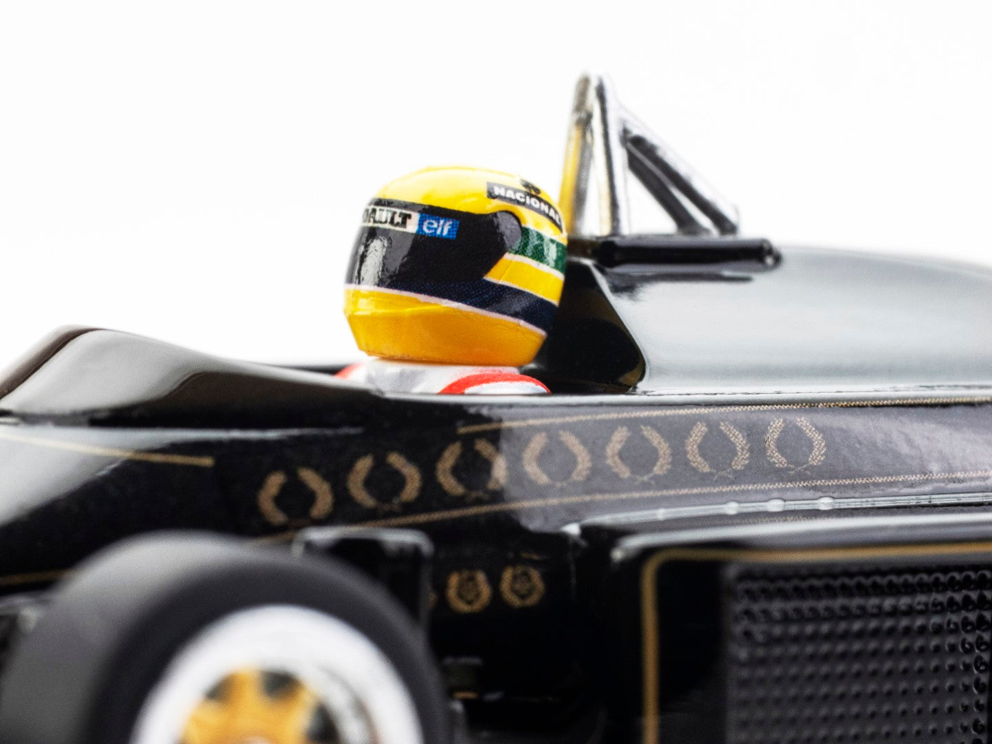 AFX Mega G+ 22113 Lotus 97T Ayrton Senna Black & Gold HO Scale Slot Car