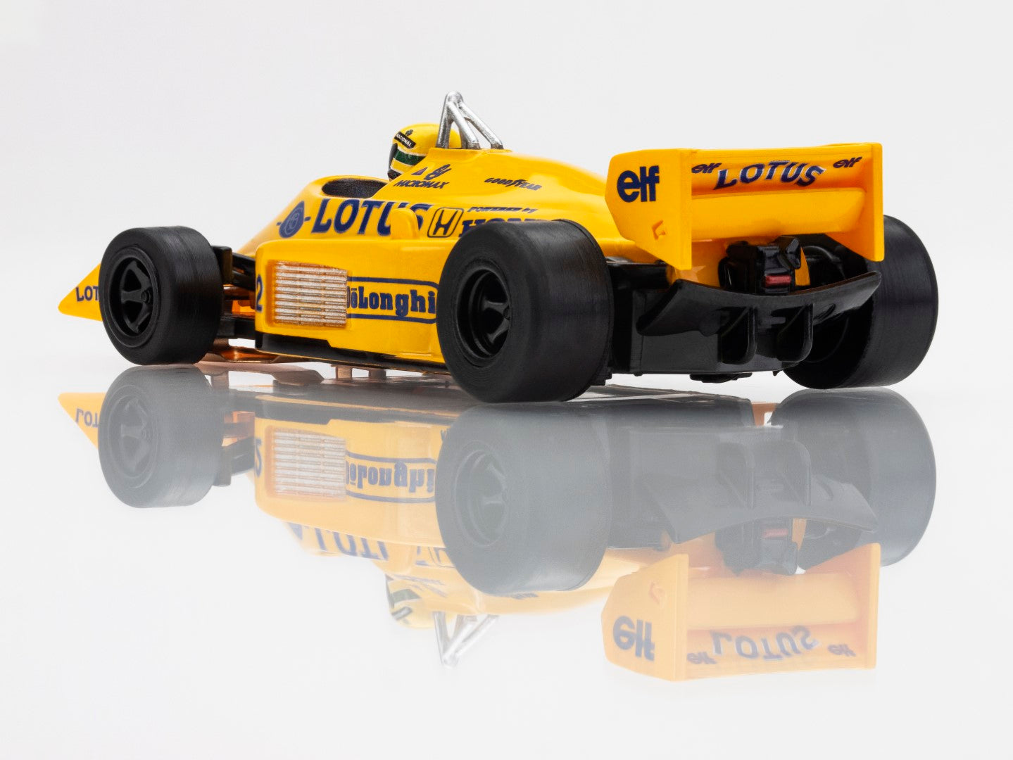 AFX Mega G+ 22114 Lotus 99T Ayrton Senna Yellow and Blue HO Scale Slot Car