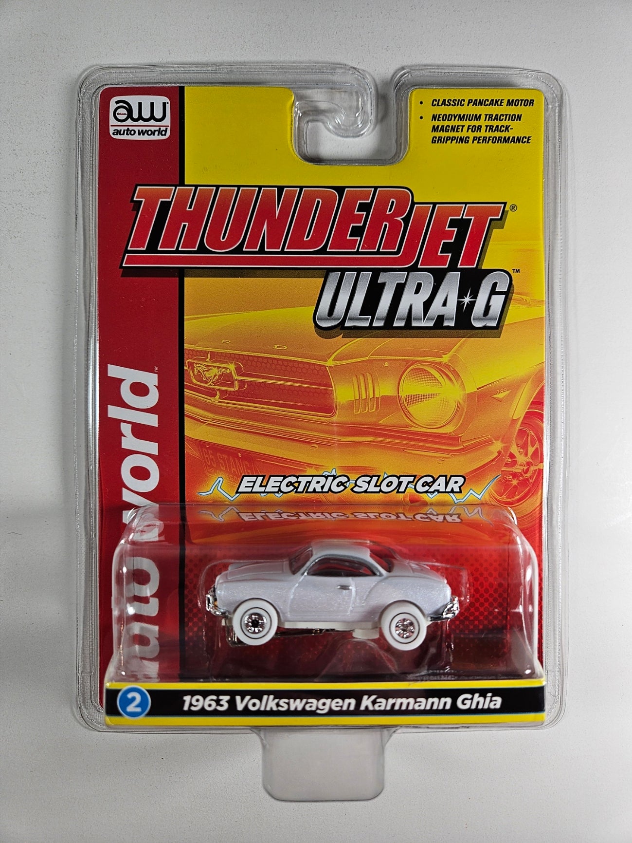 Auto World Thunderjet SC367 -2 R34 1963 KARMANN GHIA (iWheels) HO Scale Slot Car