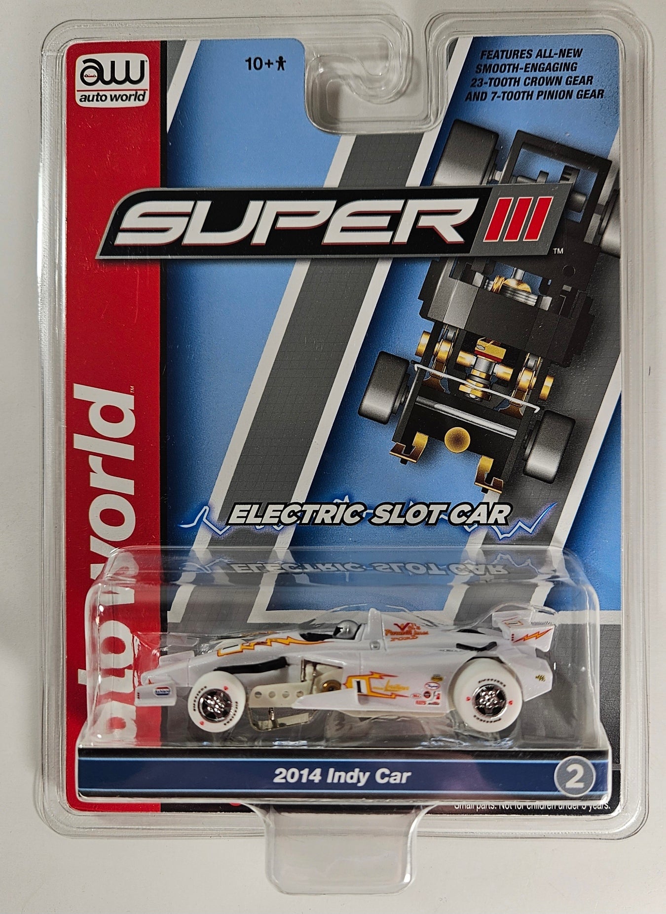 Auto World Super III SC413-2A 2014 Indy Car Johnny Lightning Special #1 (iWheels) HO Scale Slot Car