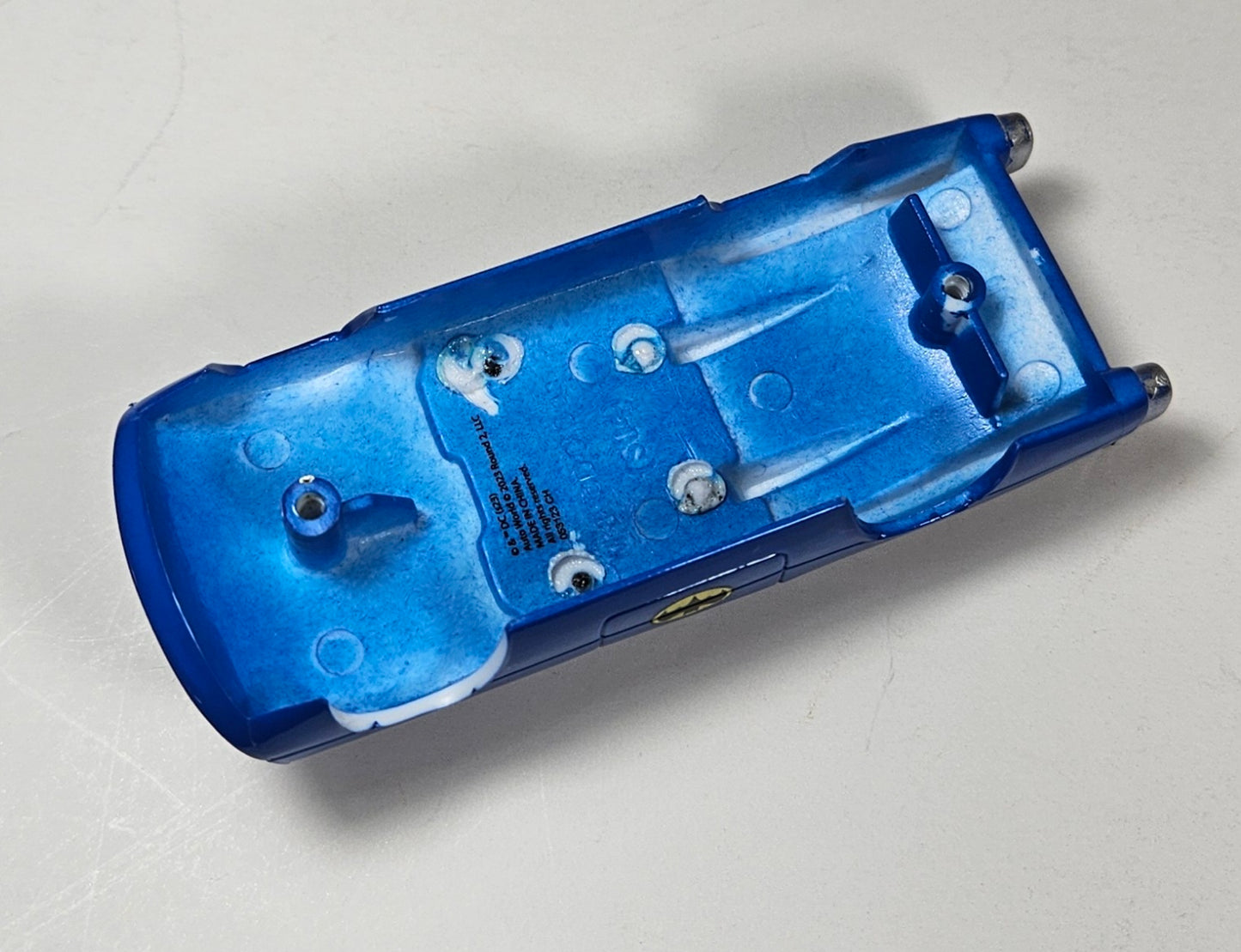 Auto World Parts Thunderjet Slot Car Body SC395-2 1968 Classic Comic Book Batmobile (Blue)