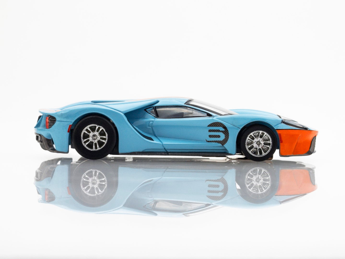 AFX Mega G+ 22052 Ford GT 2020 Heritage #6 Gulf HO Scale Slot Car