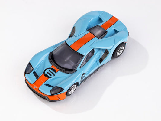 AFX Mega G+ 22052 Ford GT 2020 Heritage #6 Gulf HO Scale Slot Car