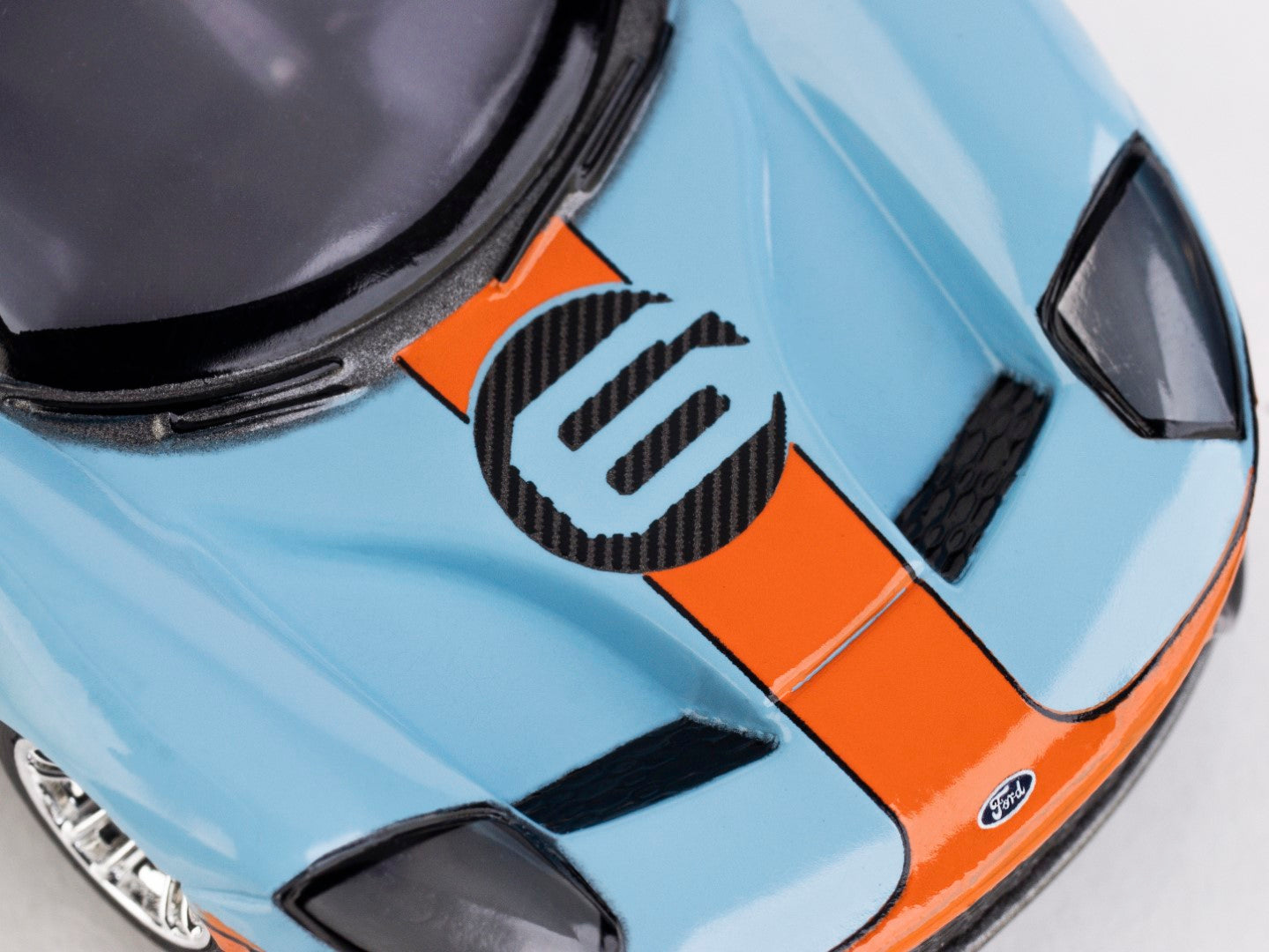 AFX Mega G+ 22052 Ford GT 2020 Heritage #6 Gulf HO Scale Slot Car
