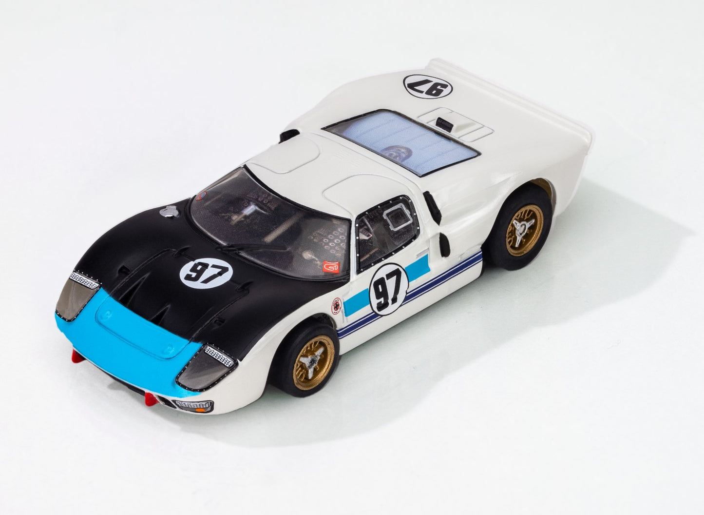 AFX Mega G+ 22058 1966 Ford GT40 MKII #97 Daytona HO Scale Slot Car