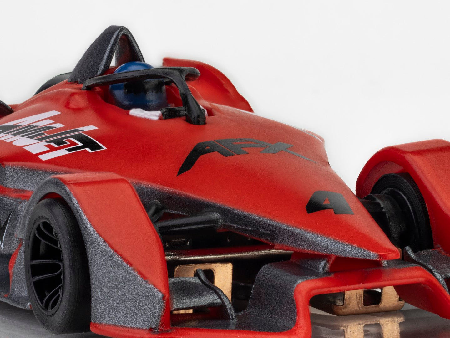 AFX Mega G+ 22066 Formula N Red No.4 HO Scale Slot Car