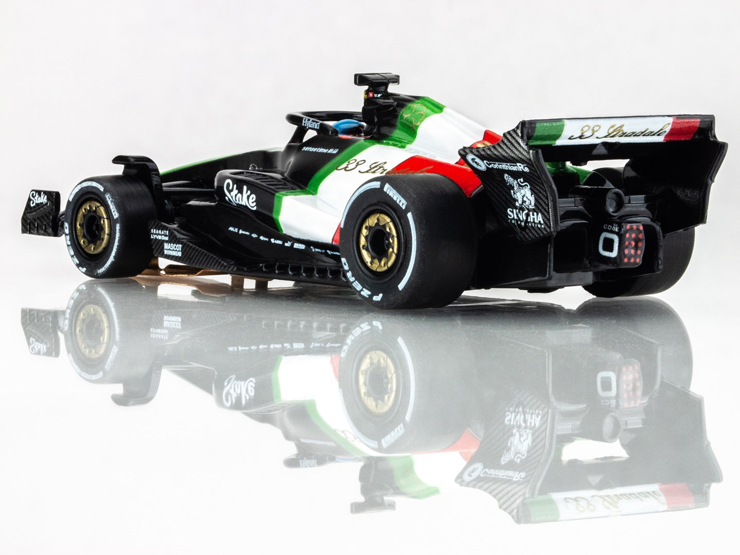 AFX Mega G+ 22080 Alfa Romeo F1 Monza 2023  - HO Scale Slot Car