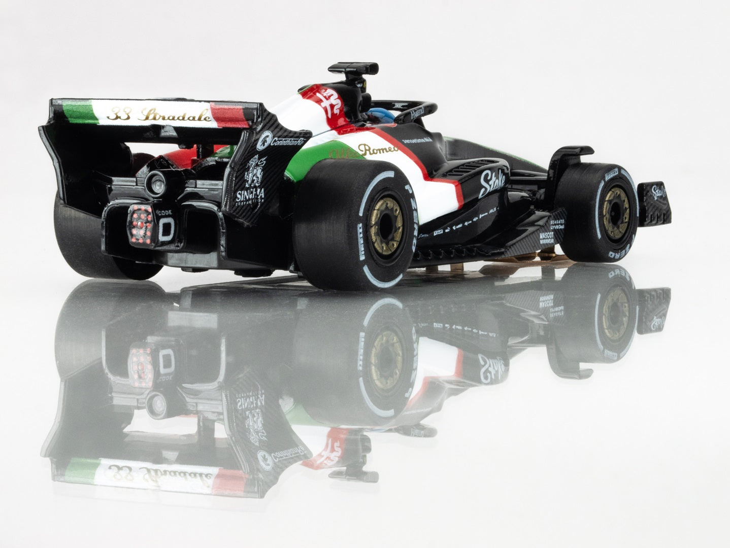 AFX Mega G+ 22080 Alfa Romeo F1 Monza 2023  - HO Scale Slot Car