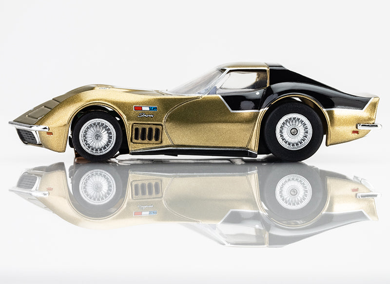 AFX Mega G+ 22093 AstroVette 1969 LMP12 Gold LTD HO Scale Slot Car