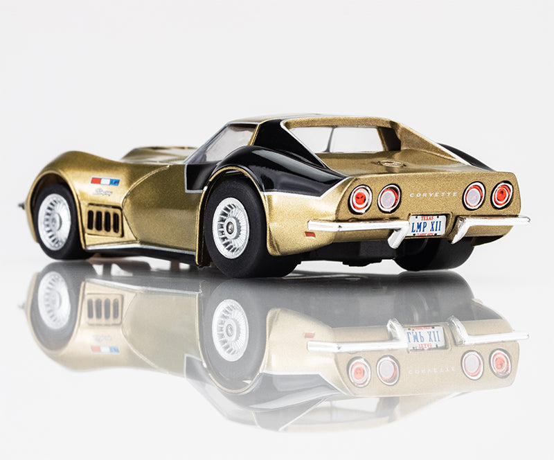 AFX Mega G+ 22093 AstroVette 1969 LMP12 Gold LTD HO Scale Slot Car