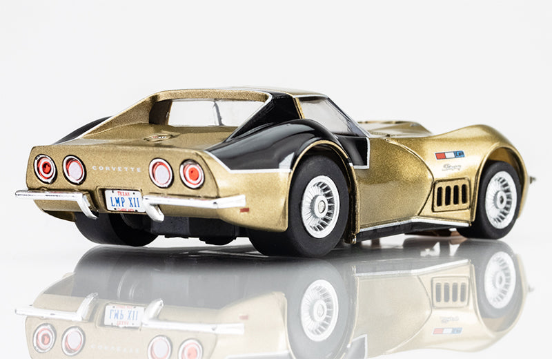 AFX Mega G+ 22093 AstroVette 1969 LMP12 Gold LTD HO Scale Slot Car