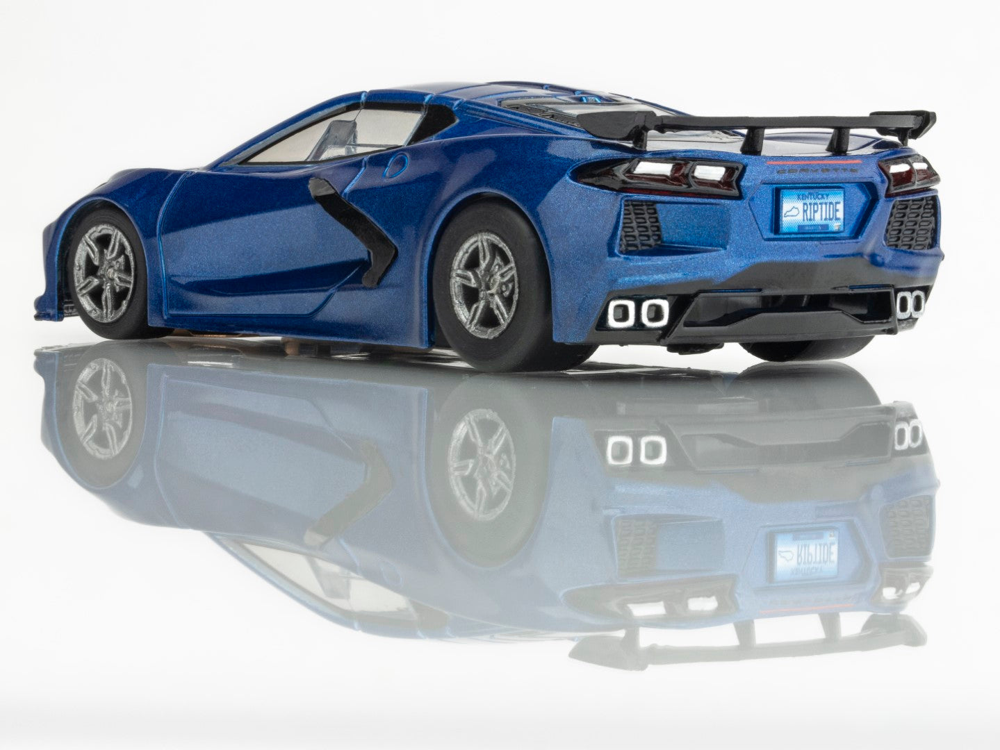 AFX Mega G+ 22094 Corvette C8 Riptide Blue Metallic HO Scale Slot Car