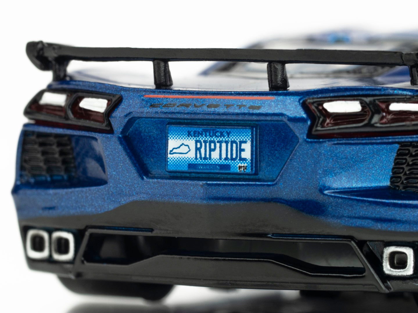 AFX Mega G+ 22094 Corvette C8 Riptide Blue Metallic HO Scale Slot Car