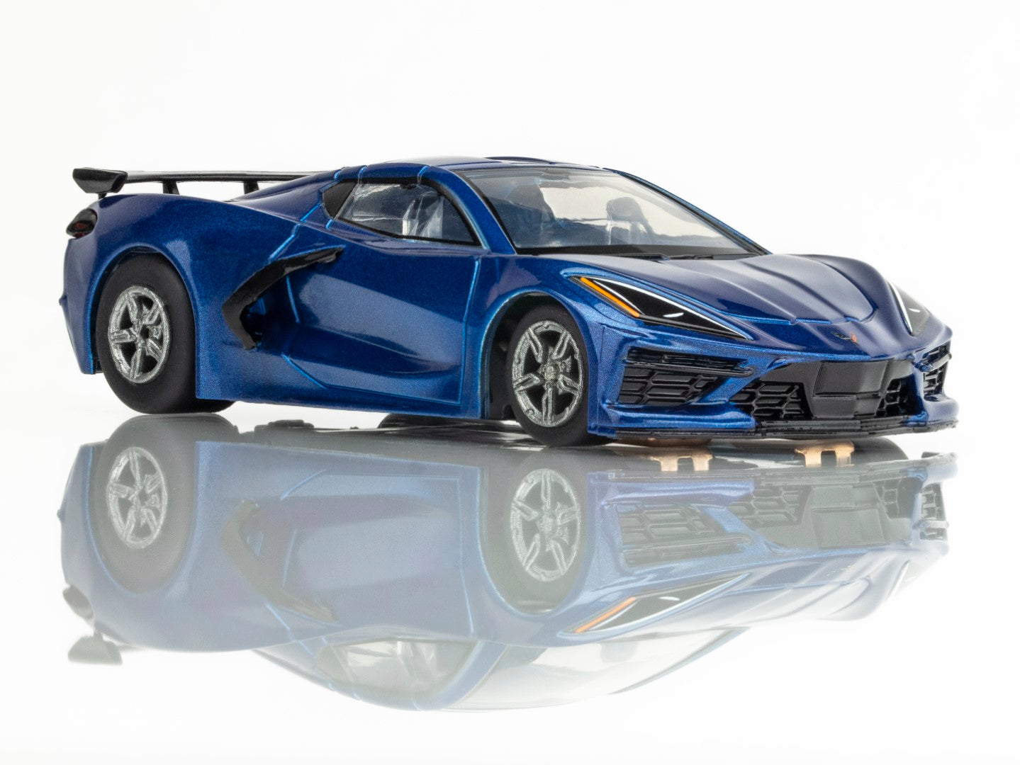 AFX Mega G+ 22094 Corvette C8 Riptide Blue Metallic HO Scale Slot Car