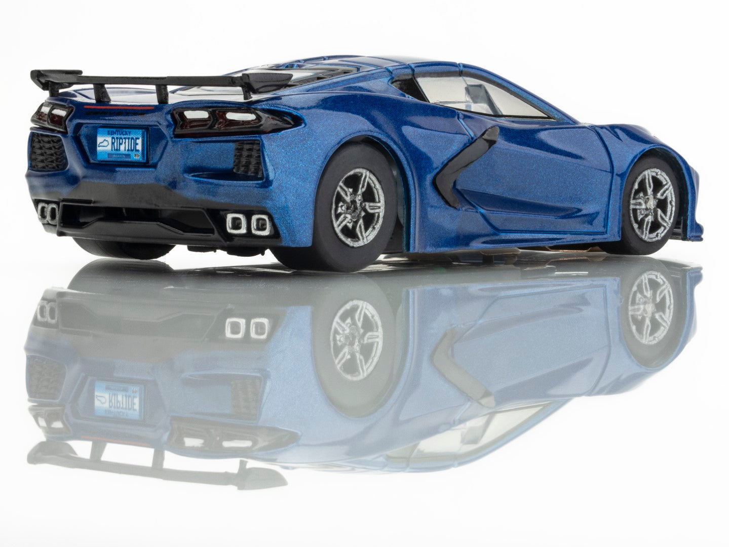 AFX Mega G+ 22094 Corvette C8 Riptide Blue Metallic HO Scale Slot Car