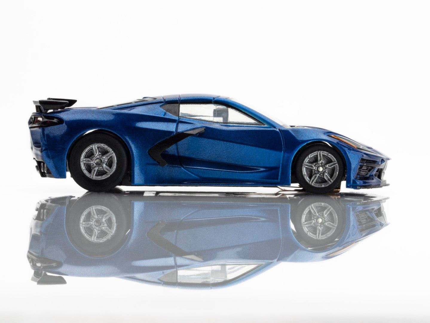 AFX Mega G+ 22094 Corvette C8 Riptide Blue Metallic HO Scale Slot Car