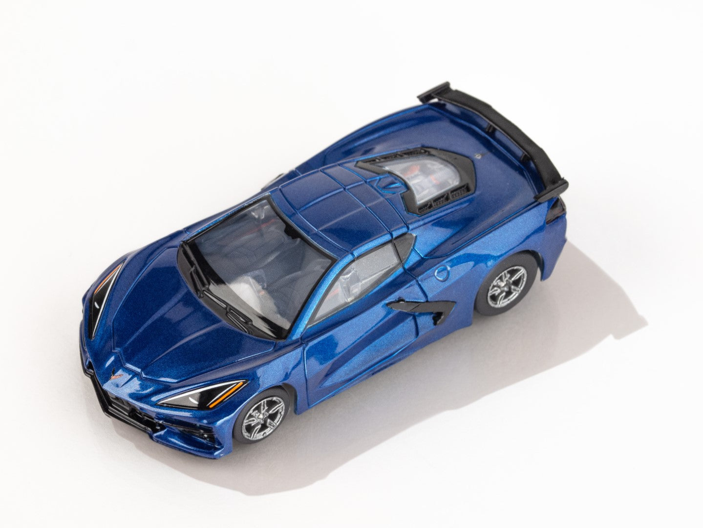 AFX Mega G+ 22094 Corvette C8 Riptide Blue Metallic HO Scale Slot Car