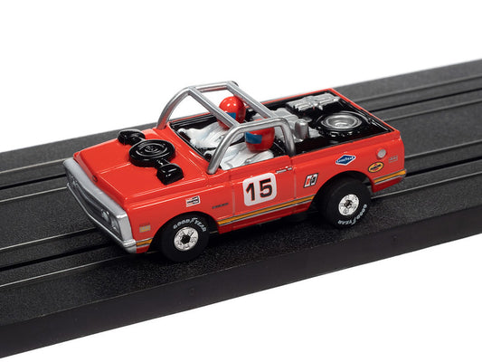 Auto World Thunderjet SC367 -5 R34 1970 Chevrolet Baja Blazer (Red) HO Scale Slot Car