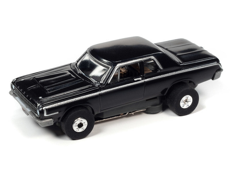 Auto World Thunderjet SC379 -3B 2022 R2 CARS N COFFEE 1964 DODGE 330 (BLACK) HO SCALE SLOT CAR