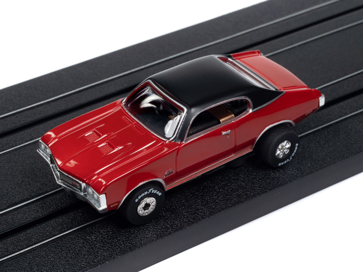 Auto World Thunderjet SC406 -3B 1970 Buick GS Fire Red HO Scale Slot Car