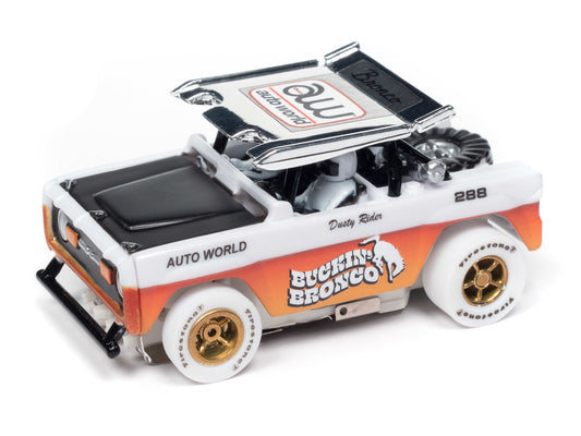 Auto World Xtraction SC407-1A 1972 Ford Baja Bronco iWheels HO Scale Slot Car