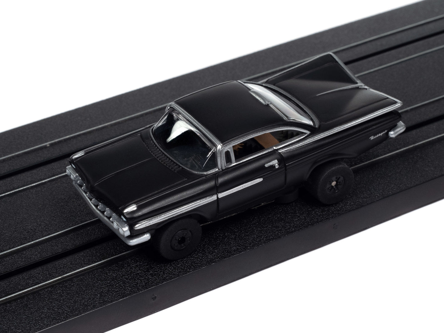 Auto World Thunderjet SC408-3B 1959 Chevy Impala Gloss Black HO Scale Slot Car