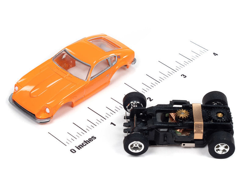 Auto World Xtraction SC412-3B 1973 Datsun 240z (Orange) HO Scale Slot Car