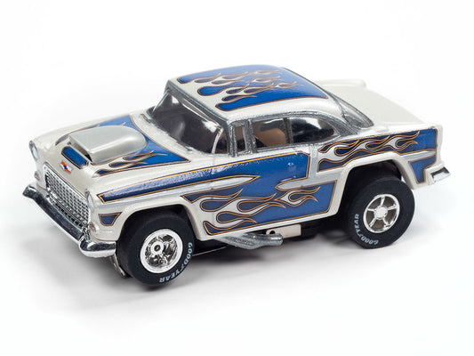 Auto World Xtraction SC412-1A 1955 Chevrolet Bel Air (Blue) HO Scale Slot Car