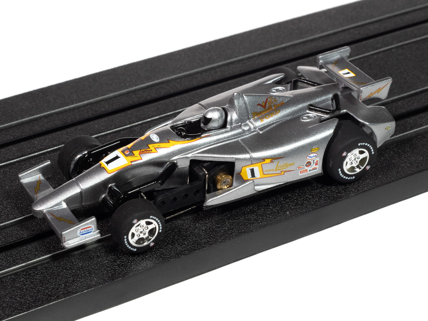 Auto World Super III SC413-2A 2014 Indy Car Johnny Lightning Special #1 (Gray) HO Scale Slot Car