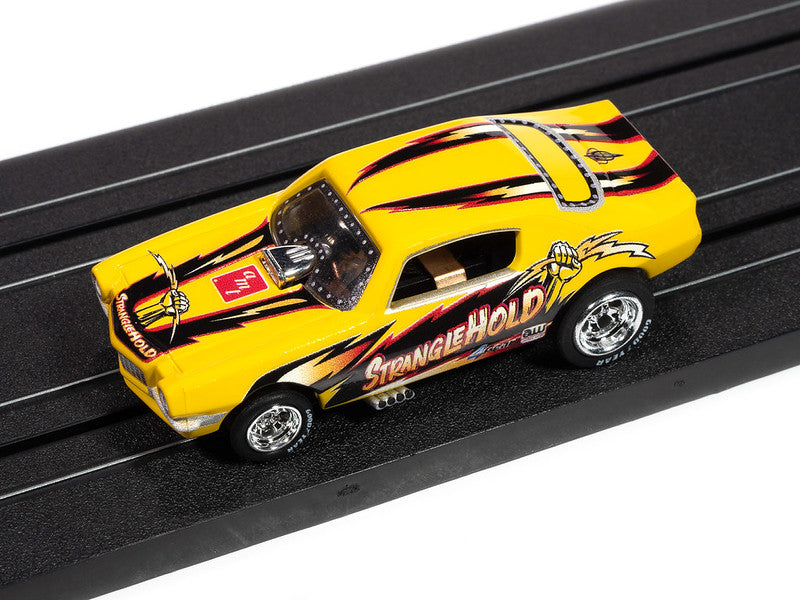 Auto World 4Gear SC421-4A 1970 Chevy Camaro Stranglehold FC (Yellow, Red & Black) HO Scale Slot Car