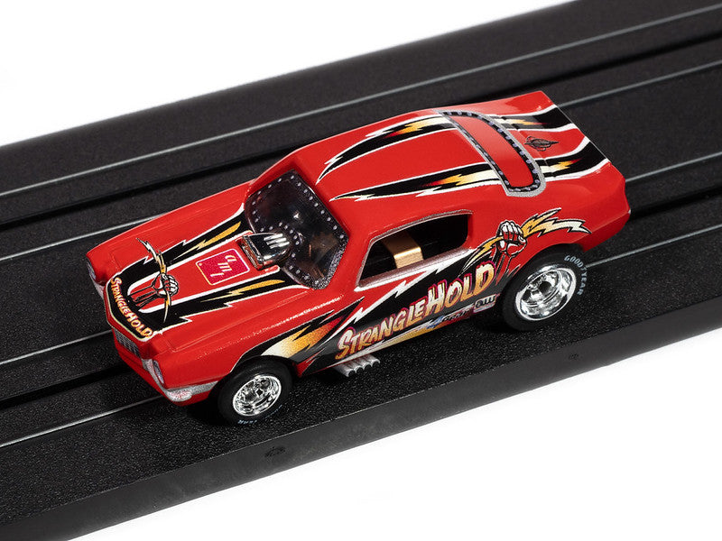 Auto World 4Gear SC421-4B 1970 Chevy Camaro Stranglehold FC (Red, Black, & Yellow) HO Scale Slot Car