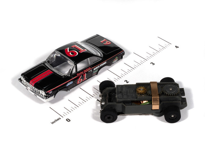 Auto World Thunderjet SC423-2B 1962 Chevrolet Bel Air (Black & Red) HO Scale Slot Car