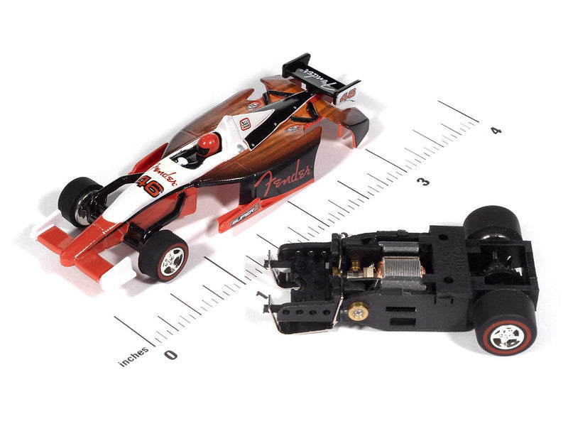 Auto World Super III SC419-4B Indy Car Fender (White Top) HO Scale Slot Car