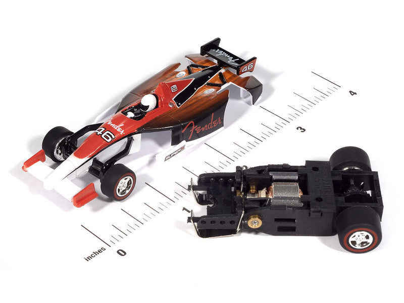 Auto World Super III SC419-4A Indy Car Fender (Red Top) HO Scale Slot Car