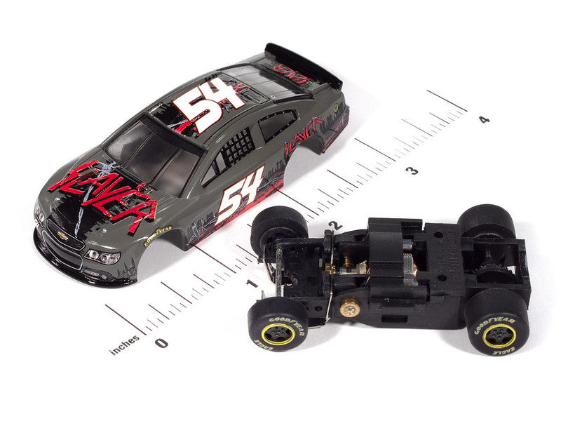Auto World Super III SC419-3A 2015 Chevy SS Slayer (Gray) HO Scale Slot Car