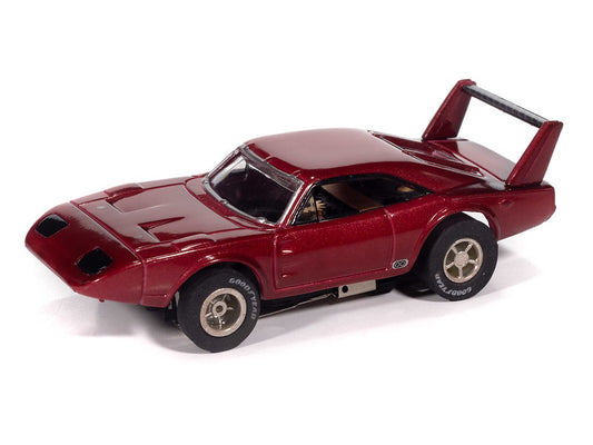 Auto World Xtraction SC422-1B 1969 Dodge Daytona Mystery Matinee (Red) HO Scale Slot Car