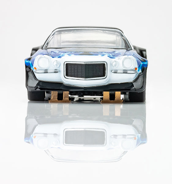 AFX Mega G+ 22046 Camaro 1973 WILD FIRE BLK/BLU - HO Scale Slot Car