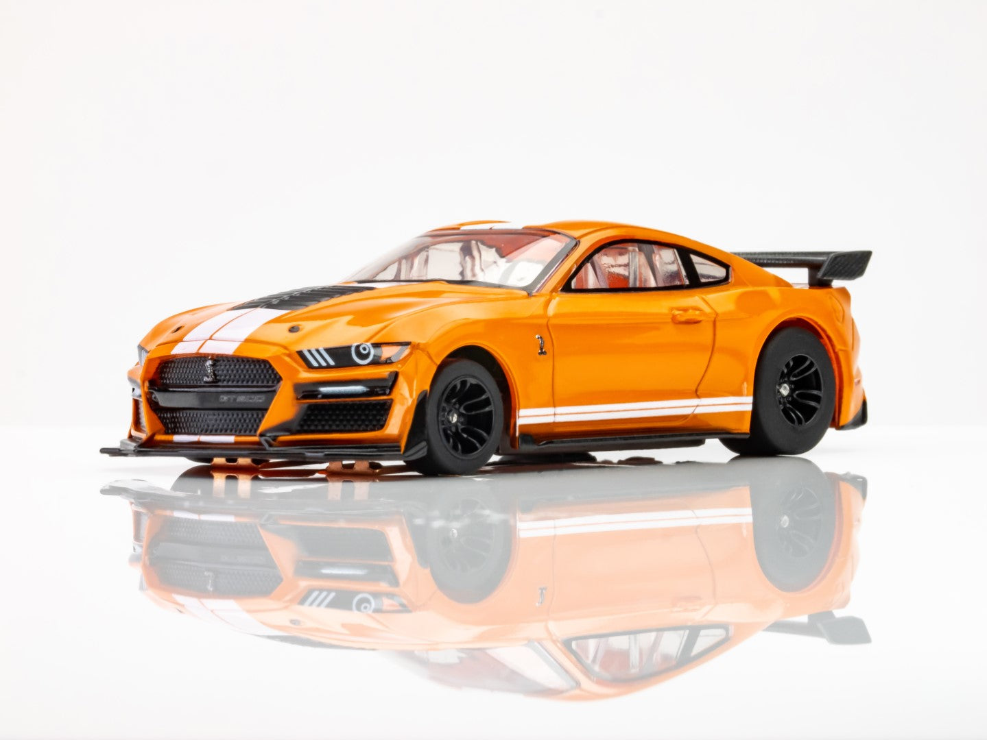 AFX Mega G+ 22069 2021 Shelby Mustang GT500 Twister Orange - HO Scale Slot Car