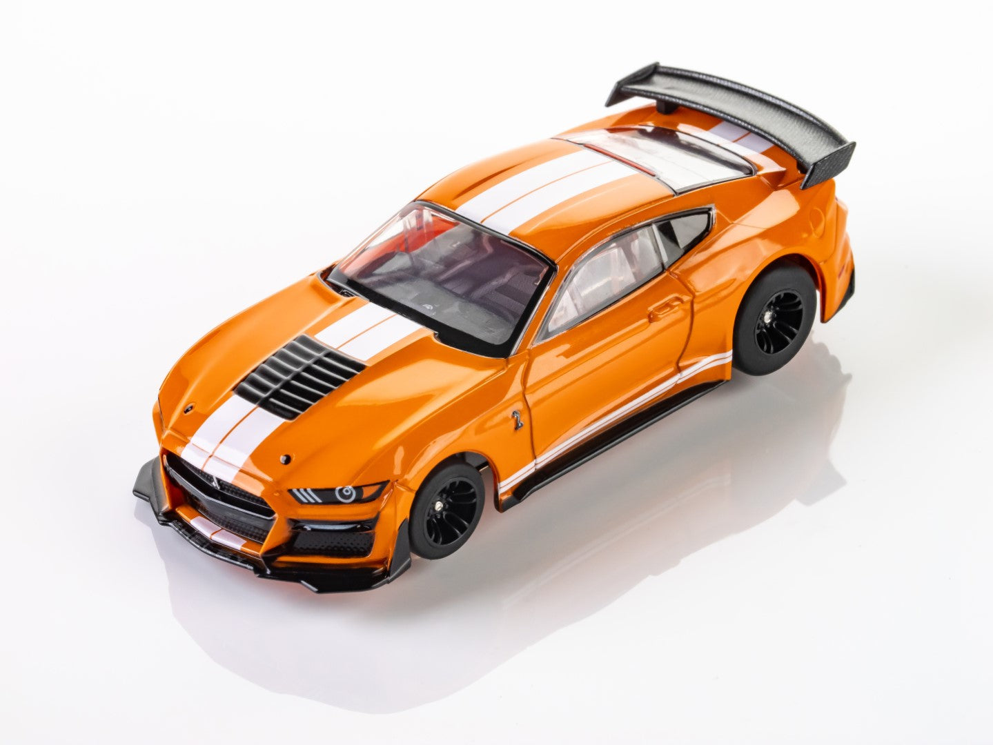 AFX Mega G+ 22069 2021 Shelby Mustang GT500 Twister Orange - HO Scale Slot Car