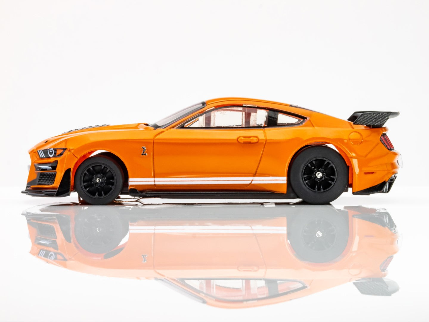 AFX Mega G+ 22069 2021 Shelby Mustang GT500 Twister Orange - HO Scale Slot Car