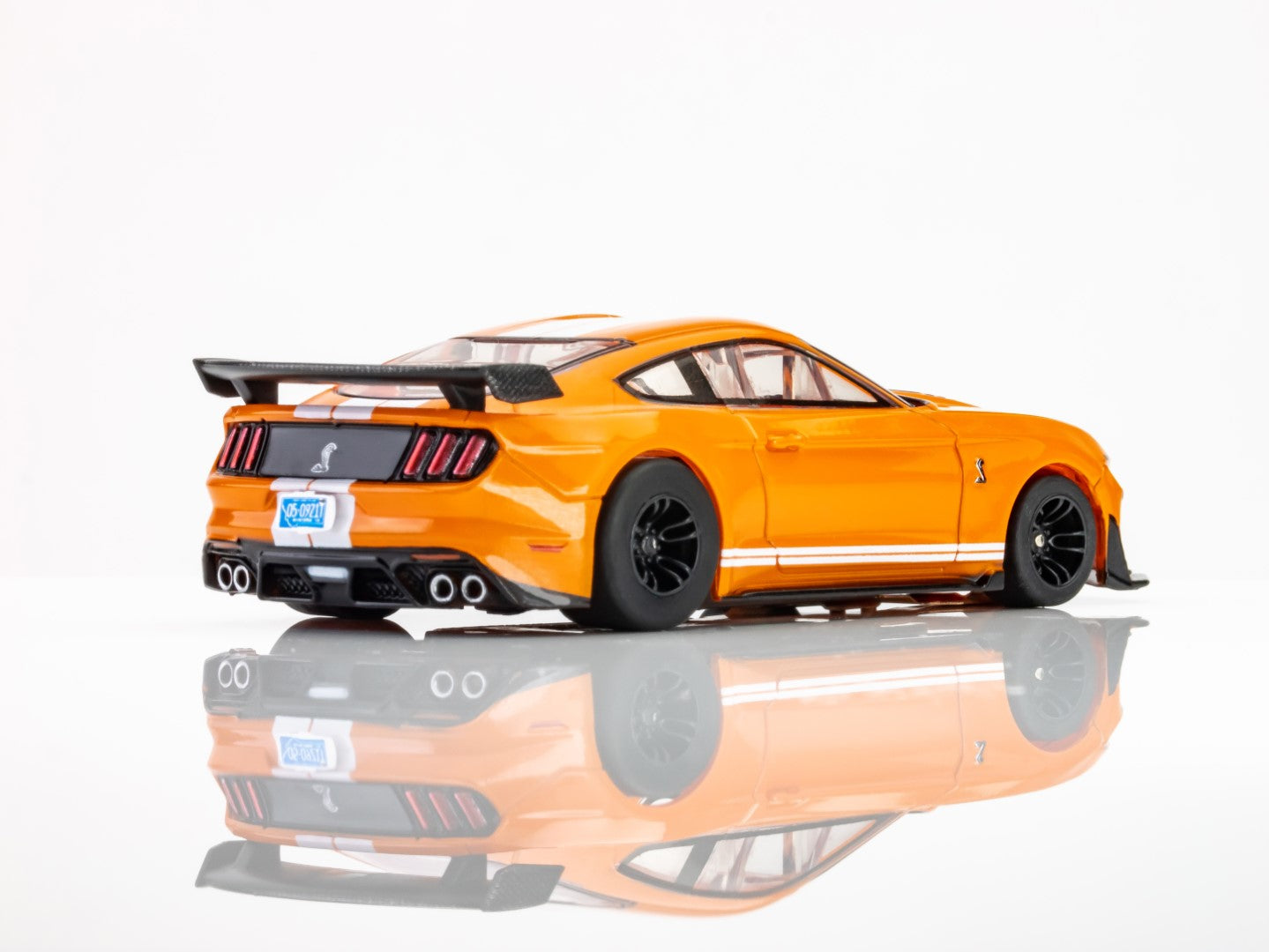 AFX Mega G+ 22069 2021 Shelby Mustang GT500 Twister Orange - HO Scale Slot Car