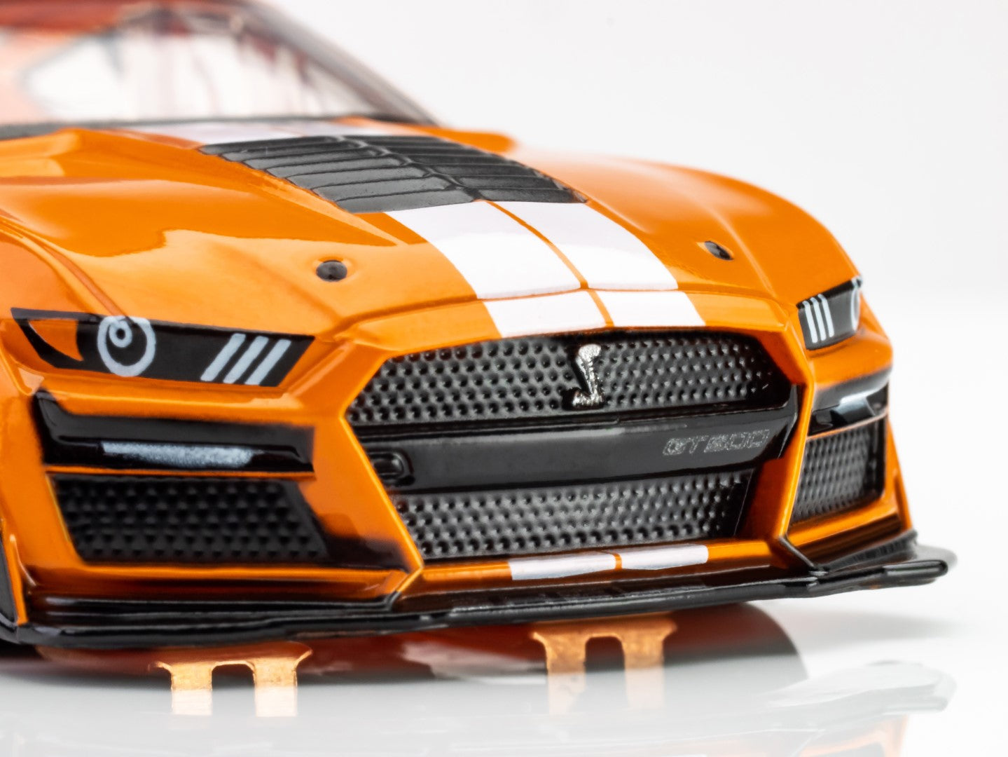 AFX Mega G+ 22069 2021 Shelby Mustang GT500 Twister Orange - HO Scale Slot Car