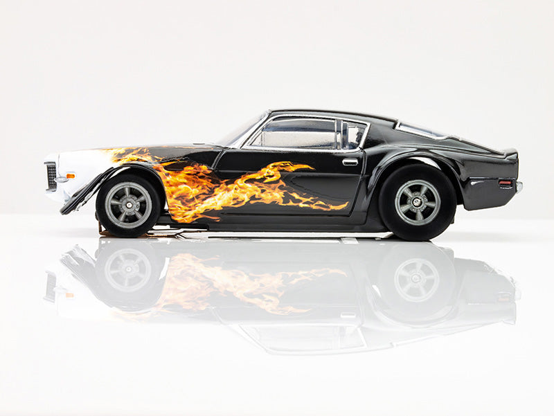 AFX Mega G+ 22073 Camaro 1970 WILD FIRE BLK/YEL/ORG - HO Scale Slot Car