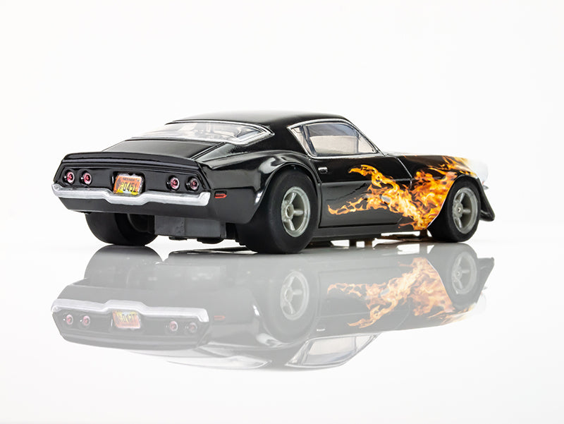 AFX Mega G+ 22073 Camaro 1970 WILD FIRE BLK/YEL/ORG - HO Scale Slot Car