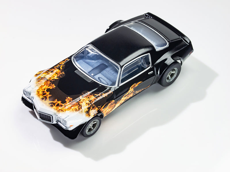 AFX Mega G+ 22073 Camaro 1970 WILD FIRE BLK/YEL/ORG - HO Scale Slot Car