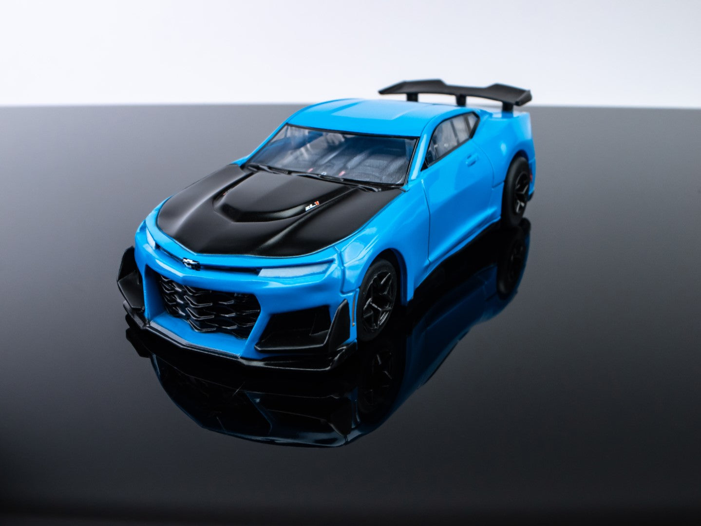 AFX Mega G+ 22079 2021 ZL1 Camaro 1LE Rapid Blue - HO Scale Slot Car