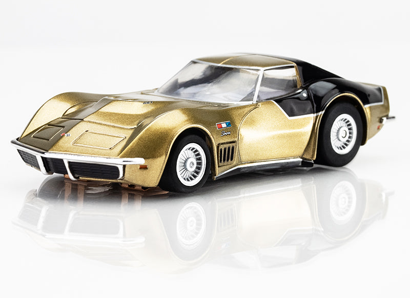 AFX Mega G+ 22093 AstroVette 1969 LMP12 Gold LTD HO Scale Slot Car