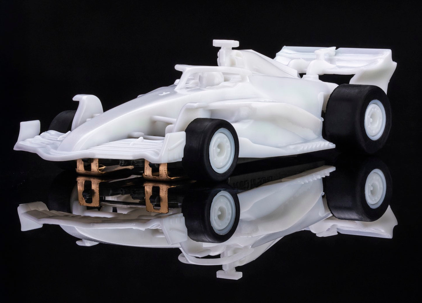 AFX Mega G+ 22089 Formula White Paintable HO Scale Slot Car